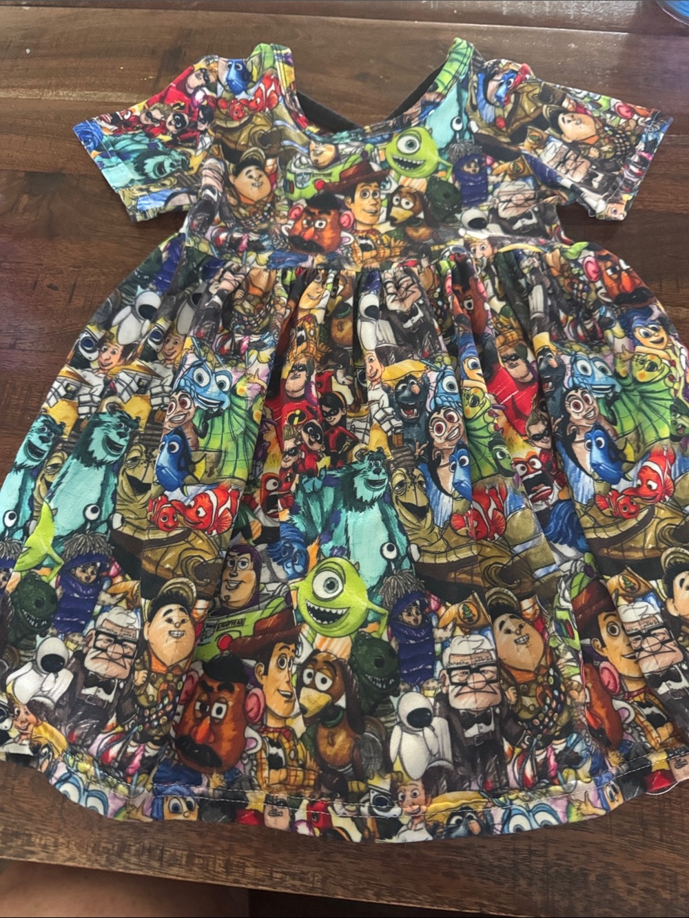 Kids Multicolor Disney  Character Print Dress